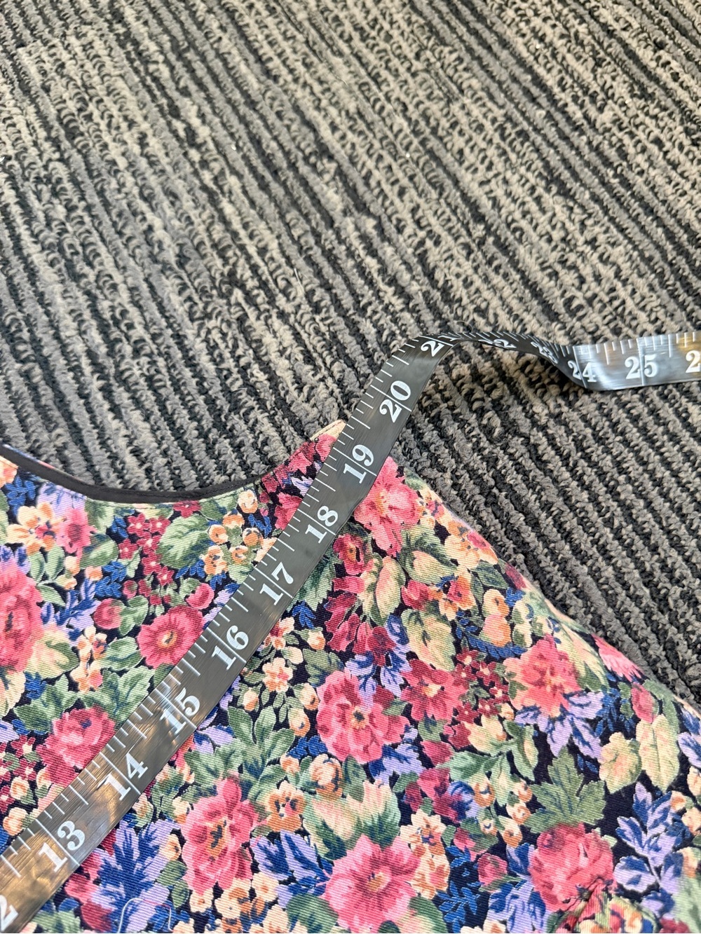 Vintage Absolutely At Last Floral Cotton Vest Size M - Picture 5 of 7